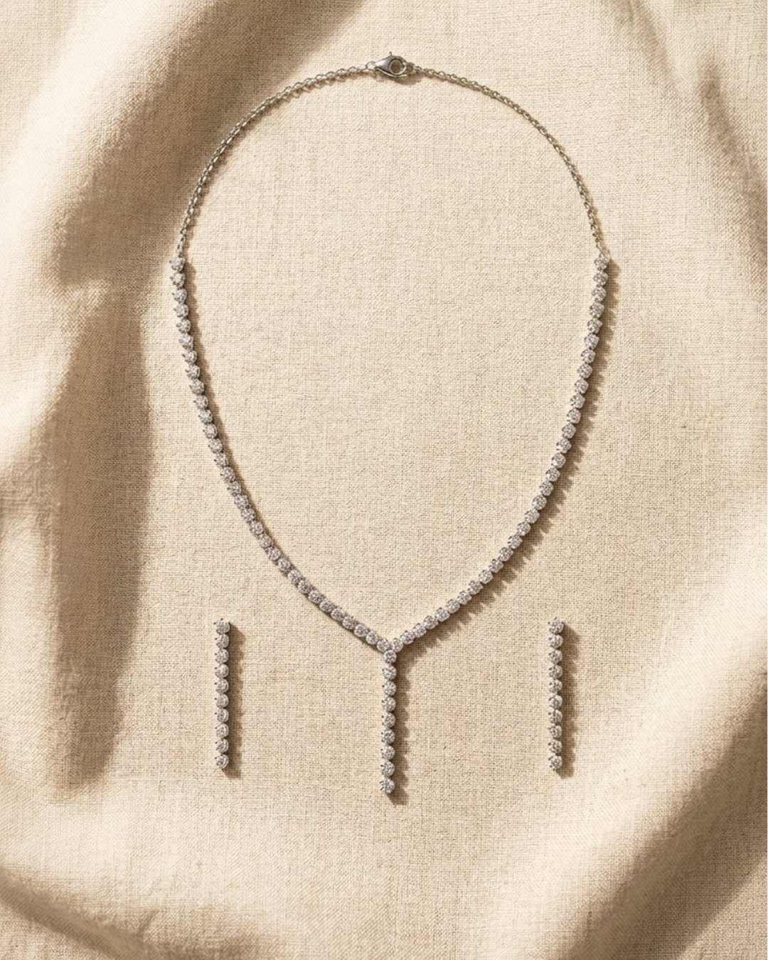 Elegant Bridal Sparkle Jewellery Set – 925 Sterling Silver