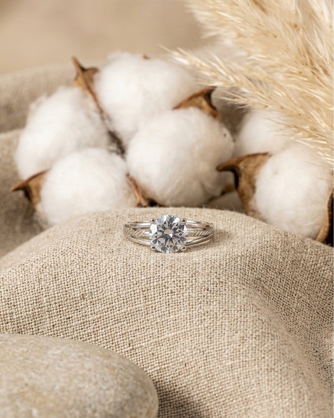 Classic Solitaire Elegance Adjustable Ring – 925 Sterling Silver — view 5