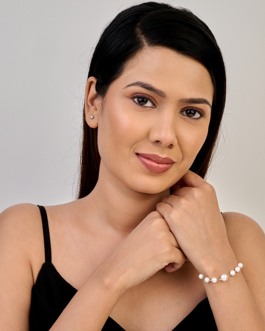 Classic Pearl Drop Bracelet – 925 Sterling Silver — view 3