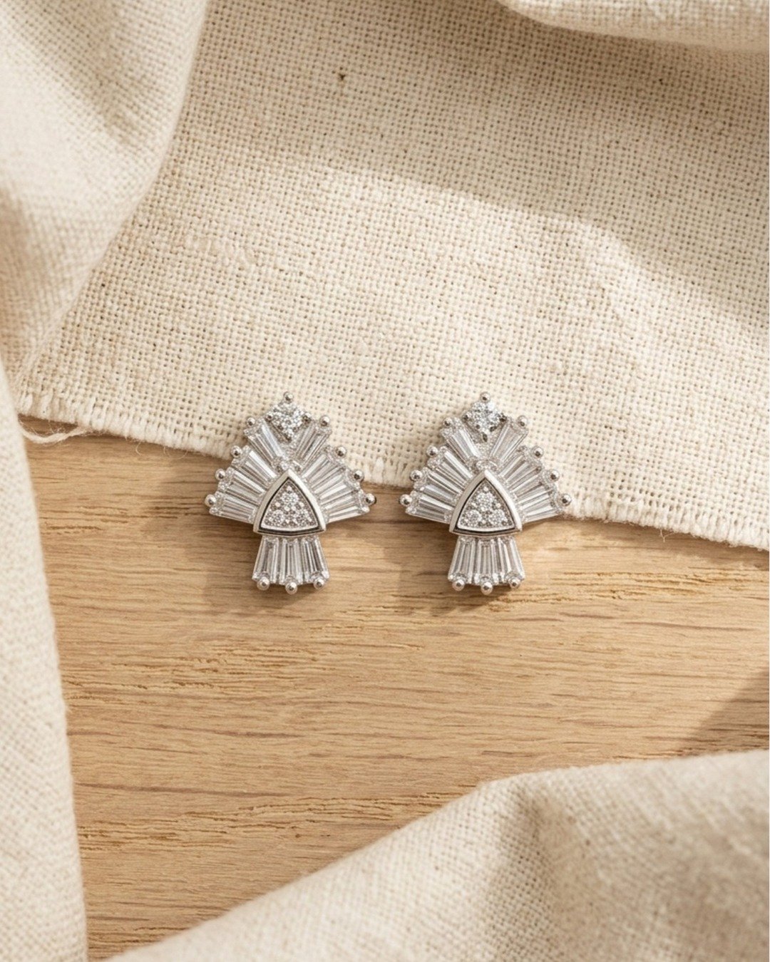 Prism Triangle Radiance Stud Earrings