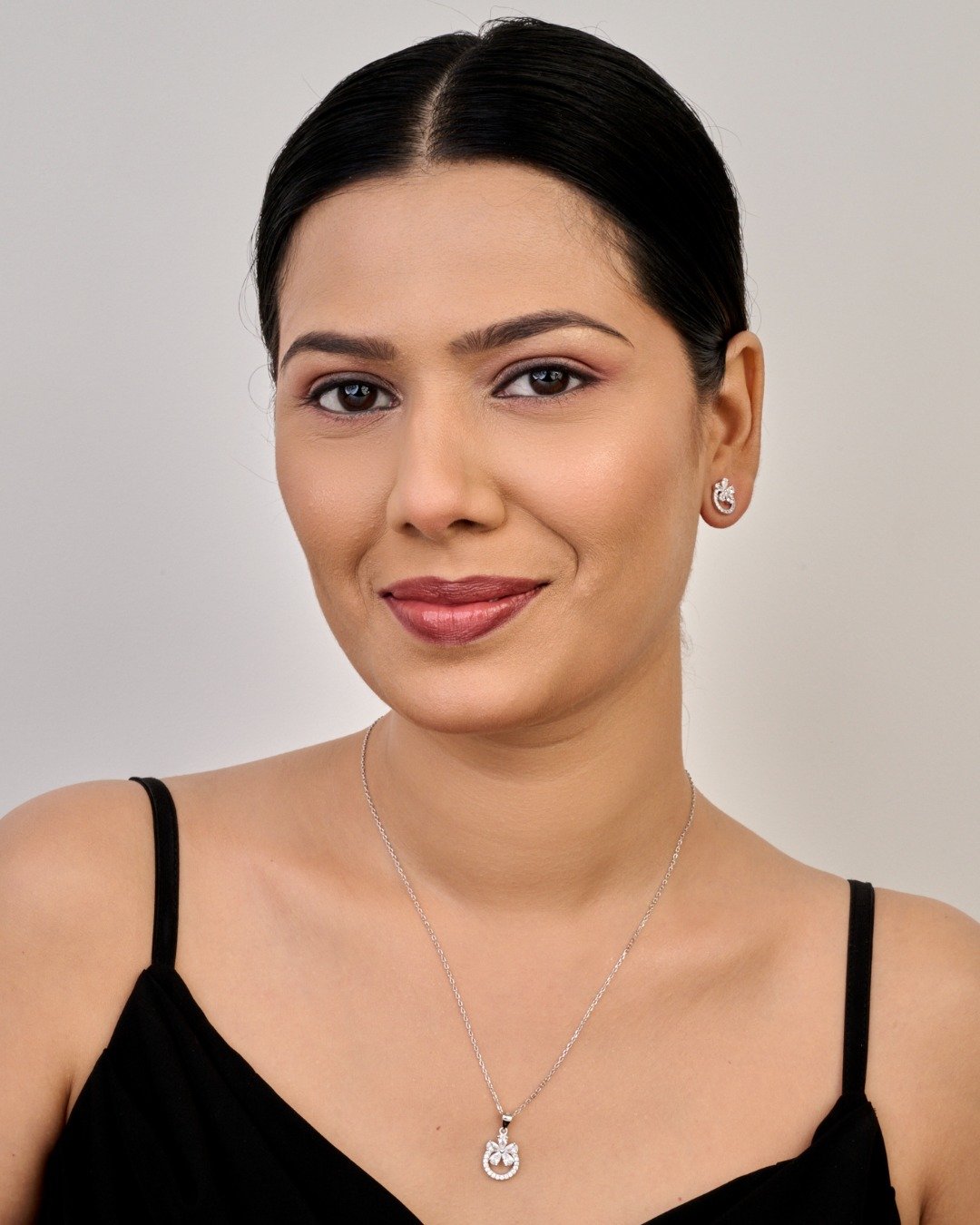 Ocean Butterfly Halo Silver Hoops — view 3