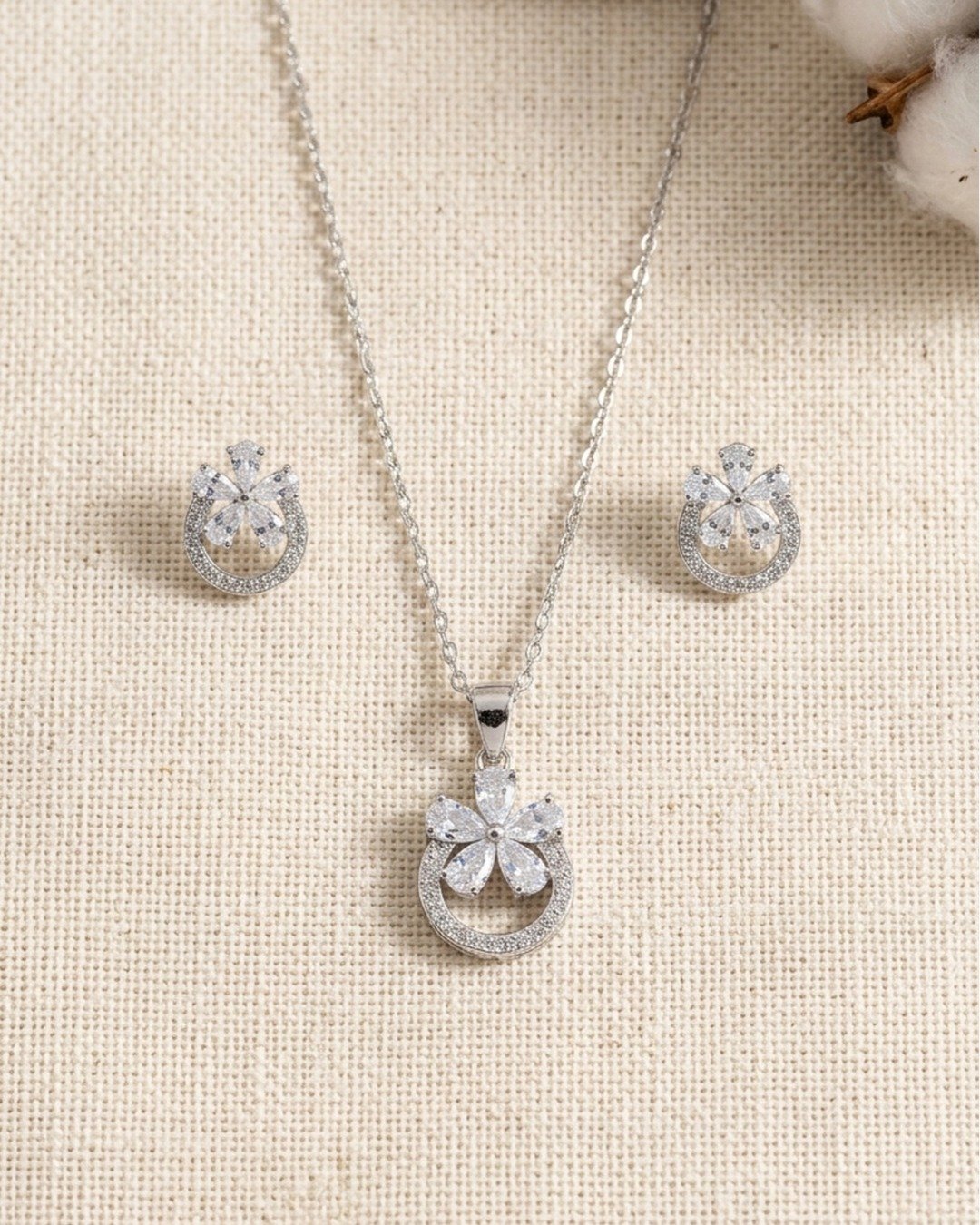 Ocean Butterfly Halo Silver Hoops