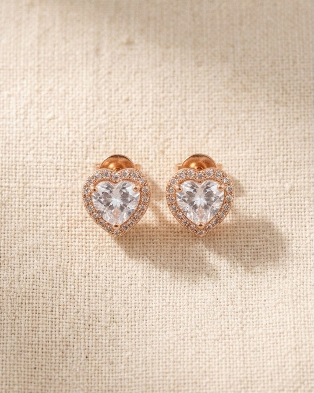 Golden Flutter Rose Gold Hoops — view 5