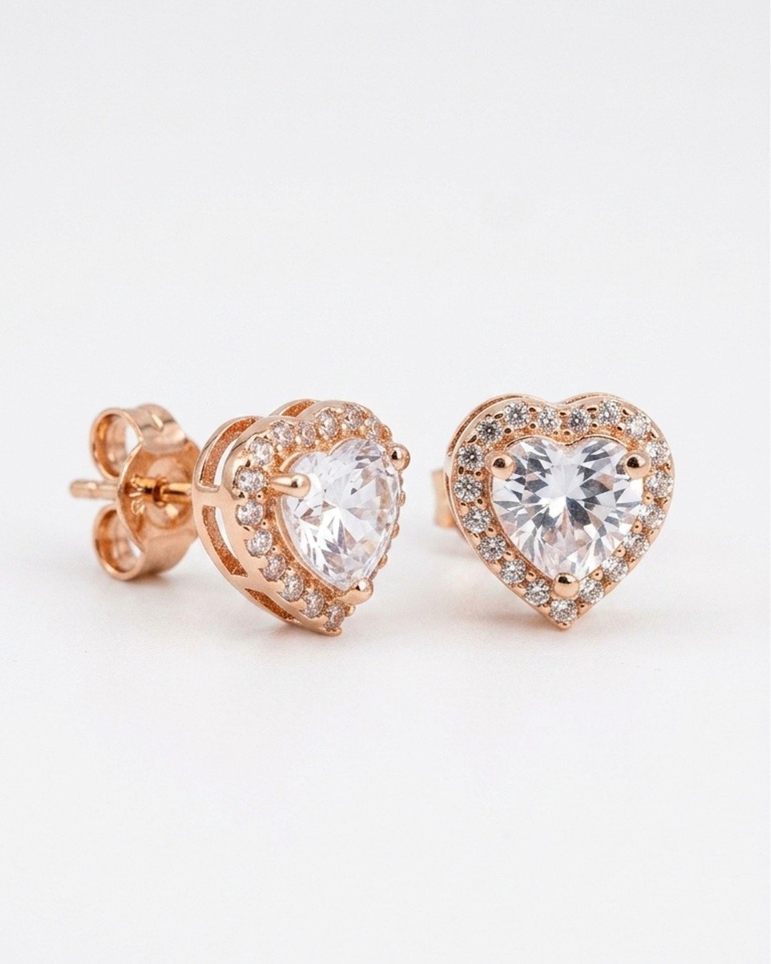 Golden Flutter Rose Gold Hoops