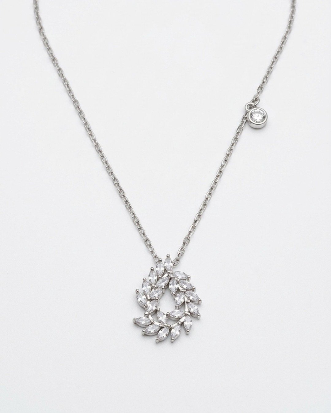 Laurel Grace Asymmetrical Necklace – 925 Sterling Silver