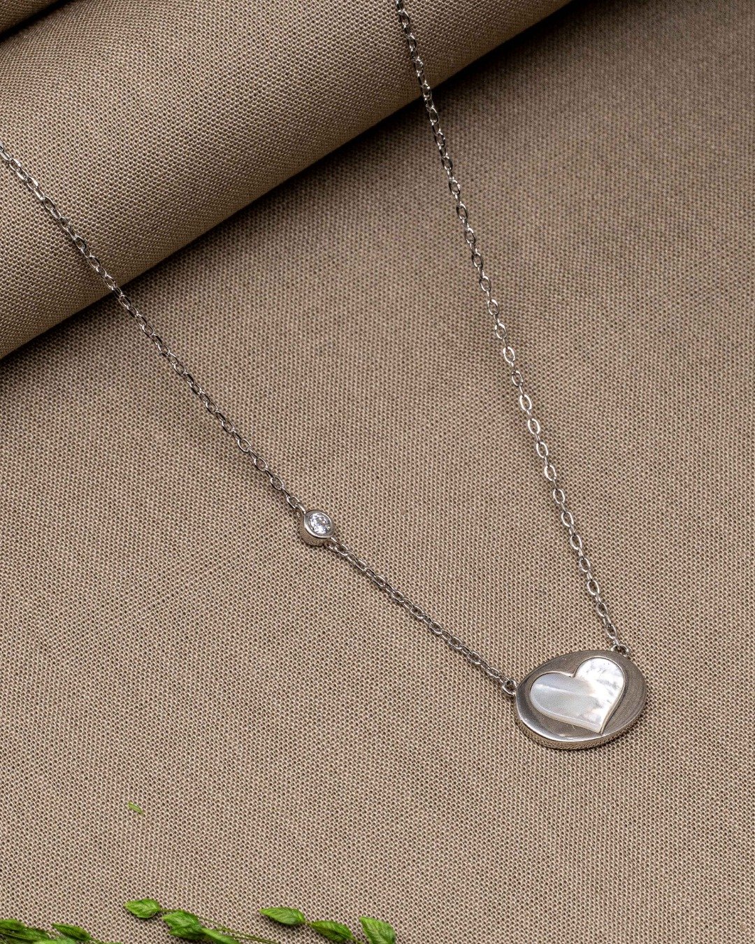 Minimal Double Heart Drop Necklace Set – 925 Sterling Silver