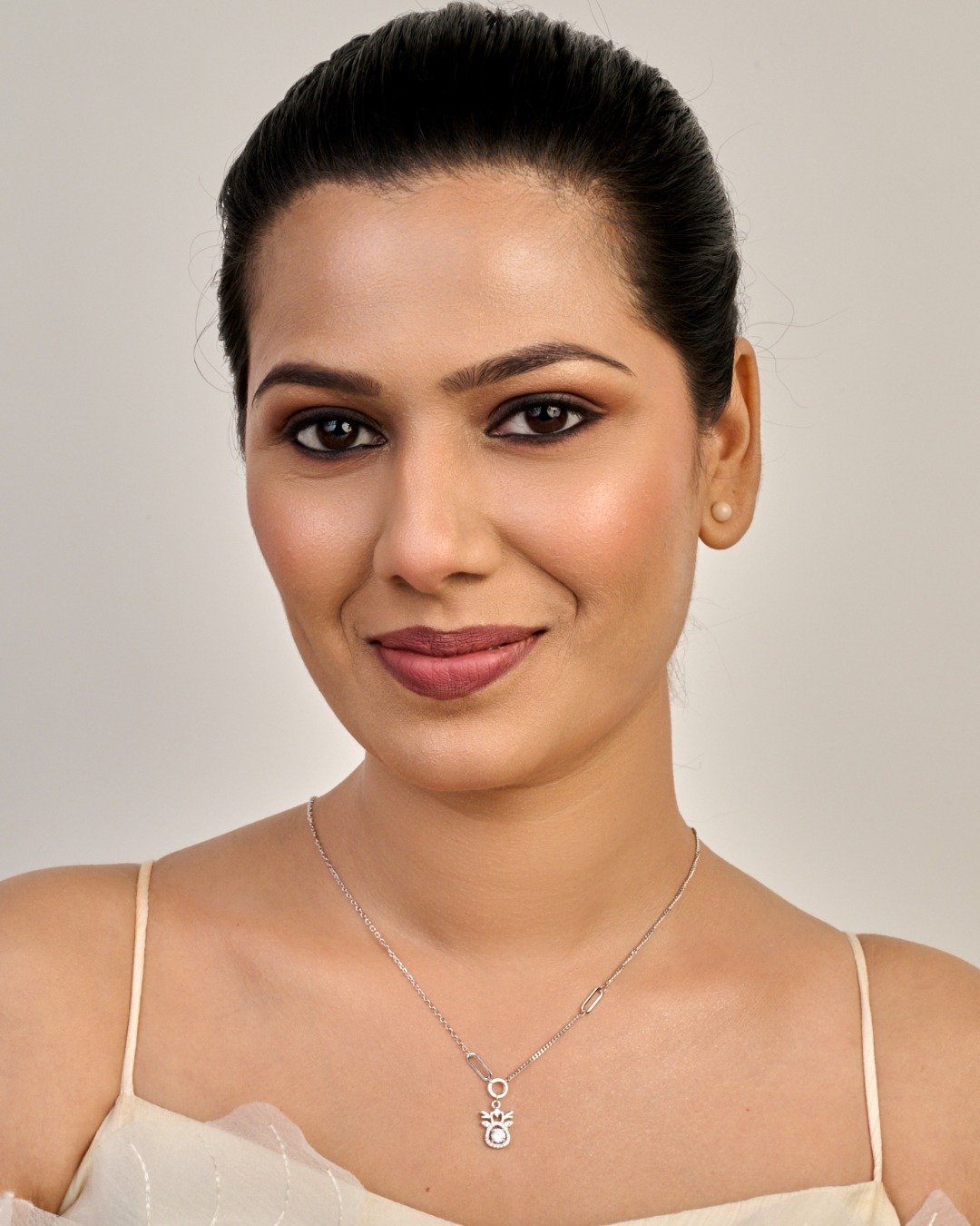 Modern Link Charm Drop Necklace Set – 925 Sterling Silver — view 4