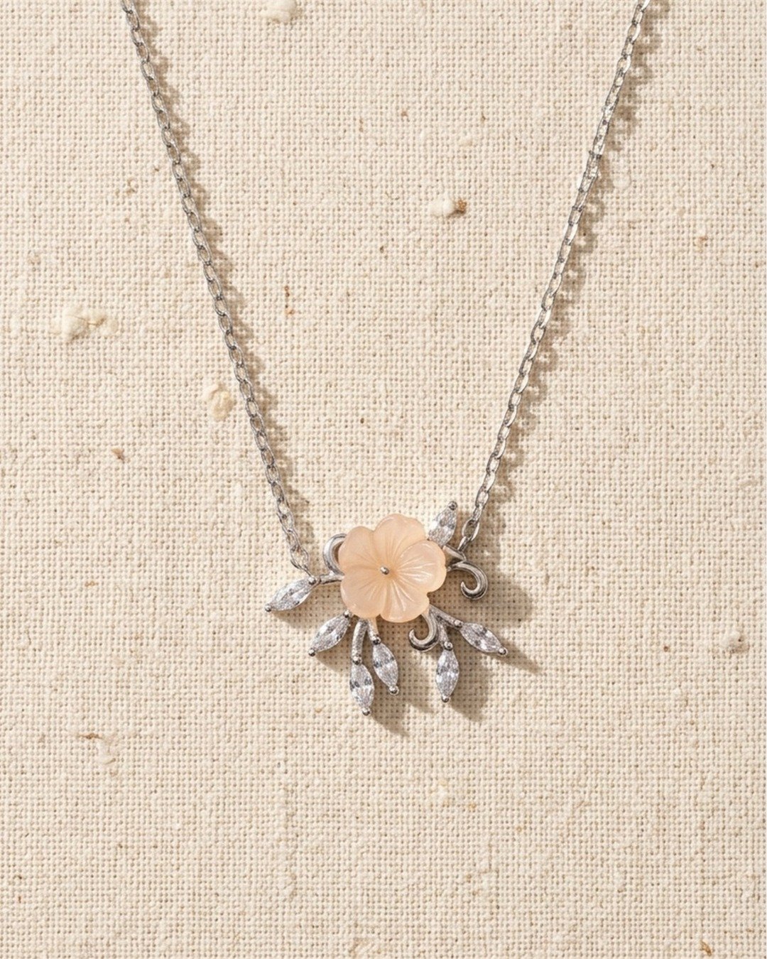Blossom Dew Drop Necklace Set – 925 Sterling Silver — view 7