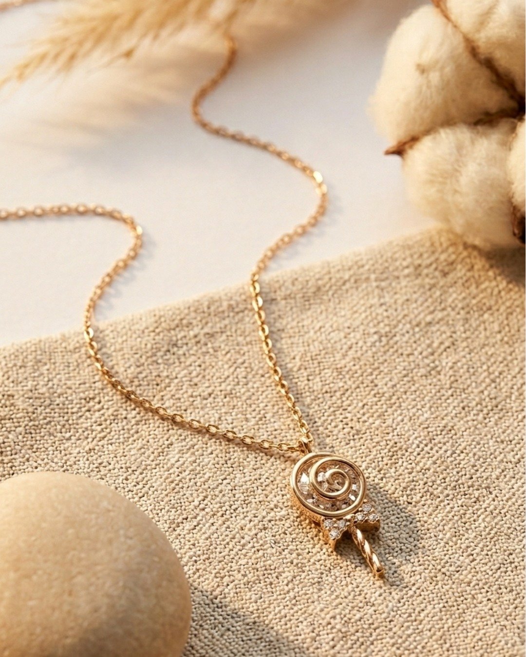 Minimal Feminine Symbol Pendant Necklace – 925 Sterling Silver — view 4