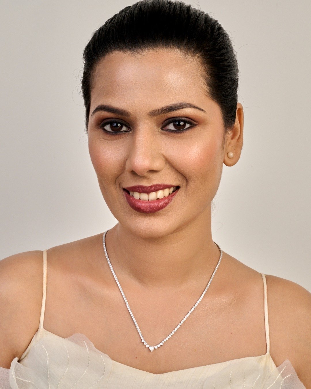 Royal Teardrop Tennis Necklace – 925 Sterling Silver — view 4